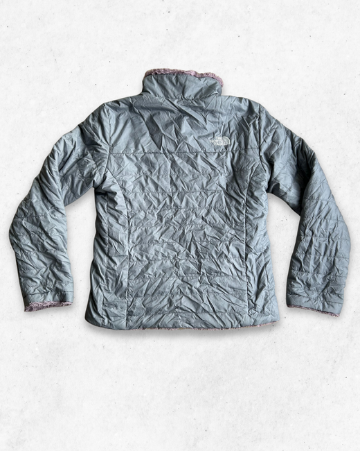 Abrigo The North Face Reversible Niñas Rosa y Gris M - Segunda Mano