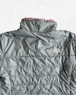 Abrigo The North Face Reversible Niñas Rosa y Gris M - Segunda Mano