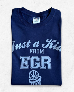 Camiseta American Vintage Basketball EGR Azul Marino S - Segunda Mano