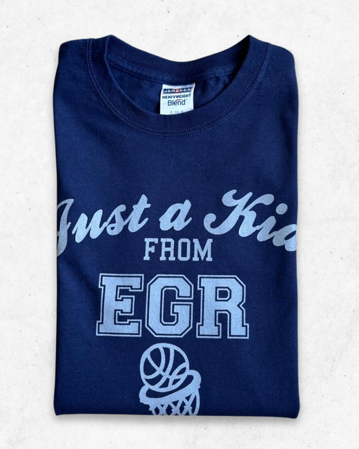 Camiseta American Vintage Basketball EGR Azul Marino S - Segunda Mano