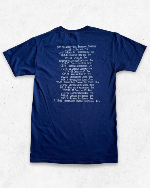 Camiseta American Vintage Basketball EGR Azul Marino S - Segunda Mano