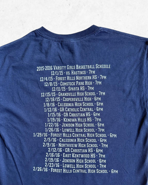 Camiseta American Vintage Basketball EGR Azul Marino S - Segunda Mano