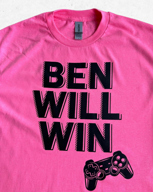 Camiseta American Vintage Ben Will Win Rosa M - Segunda Mano