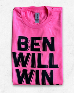 Camiseta American Vintage Ben Will Win Rosa M - Segunda Mano