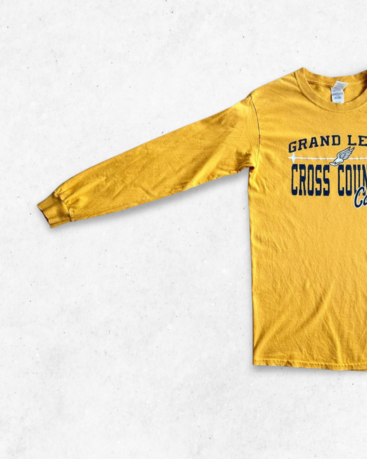 Camiseta de Manga Larga American Vintage Cross Country Comets Amarillo S - Segunda Mano