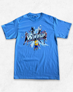 Camiseta American Vintage Huntsman World Azul Claro M - Segunda Mano