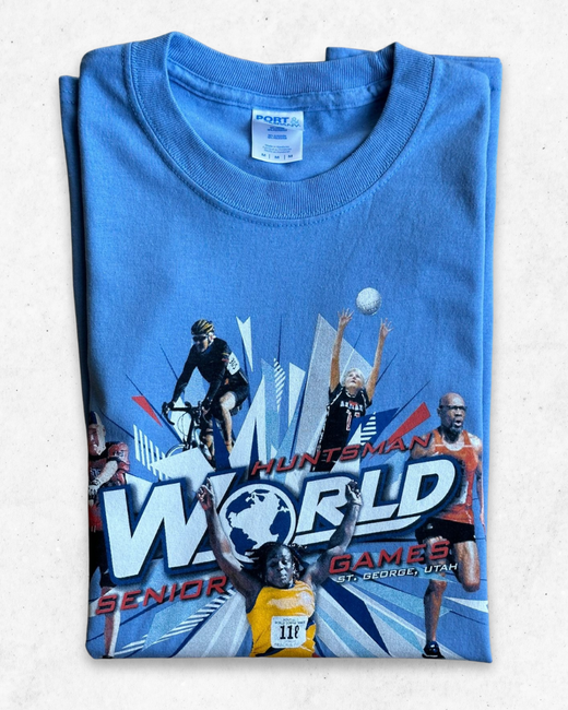 Camiseta American Vintage Huntsman World Azul Claro M - Segunda Mano