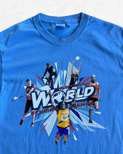 Camiseta American Vintage Huntsman World Azul Claro M - Segunda Mano