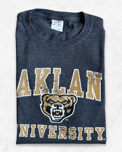 Camiseta American Vintage Oakland University Gris S