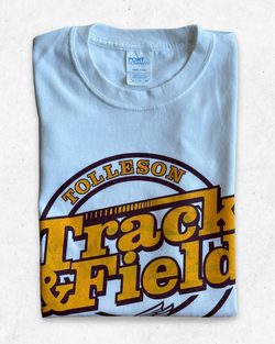 Camiseta American Vintage Track & Field Blanco S - Segunda Mano