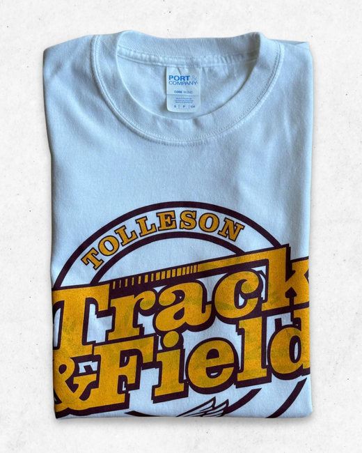Camiseta American Vintage Track & Field Blanco S - Segunda Mano