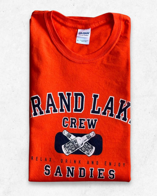 Camiseta American Vintage Grand Lake Colorado Naranja XL - Segunda Mano