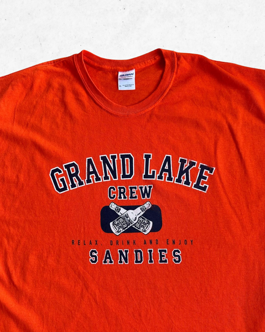 Camiseta American Vintage Grand Lake Colorado Naranja XL - Segunda Mano