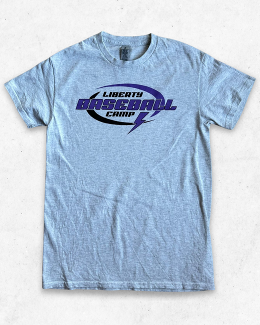 Camiseta American Vintage Liberty Baseball Gris Claro S