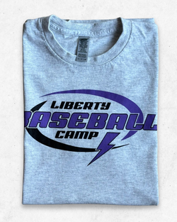 Camiseta American Vintage Liberty Baseball Gris Claro S