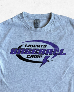 Camiseta American Vintage Liberty Baseball Gris Claro S