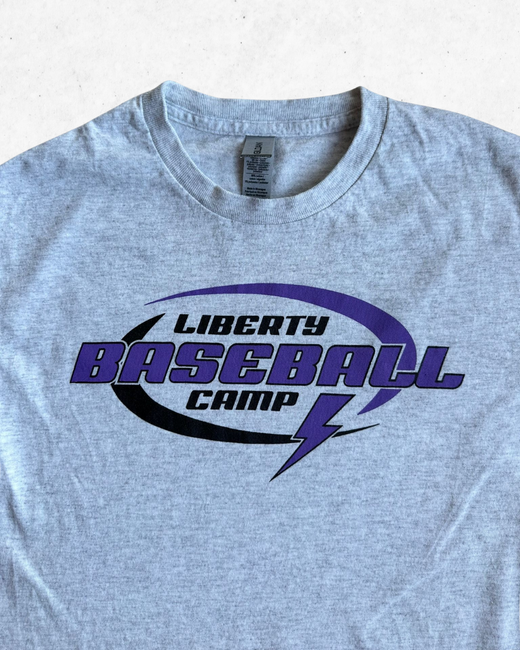 Camiseta American Vintage Liberty Baseball Gris Claro S