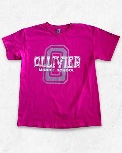 Camiseta American Vintage Ollivier Middle School Fucsia L