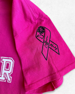 Camiseta American Vintage Ollivier Middle School Fucsia L - Segunda Mano