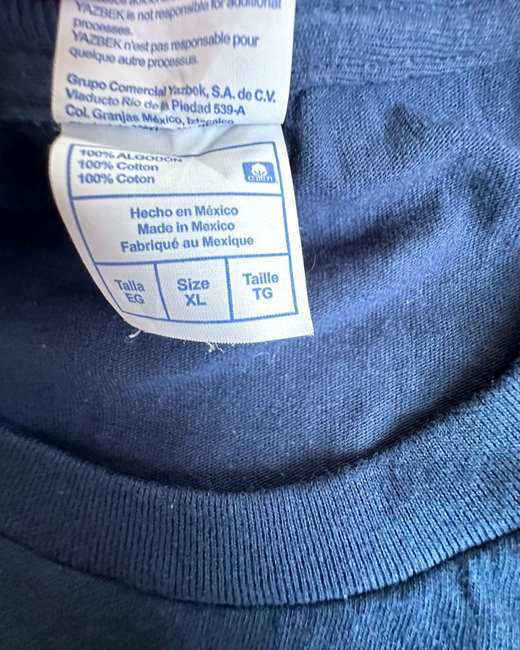 Camiseta American Vintage Orlando Florida Azul Marino XL - Segunda Mano