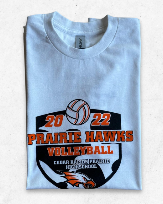 Camiseta American Vintage Prairie Hawks Volleyball Blanco M - Segunda Mano