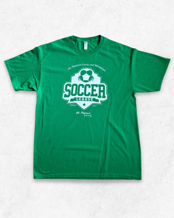Camiseta American Vintage Soccer League Verde L - Segunda Mano