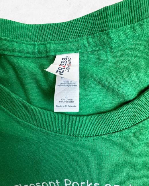 Camiseta American Vintage Soccer League Verde L - Segunda Mano