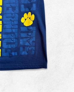 Camiseta American Vintage Spring Arbor University Azul Marino S - Segunda Mano