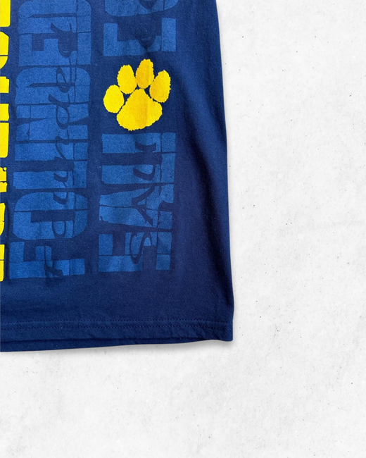 Camiseta American Vintage Spring Arbor University Azul Marino S - Segunda Mano
