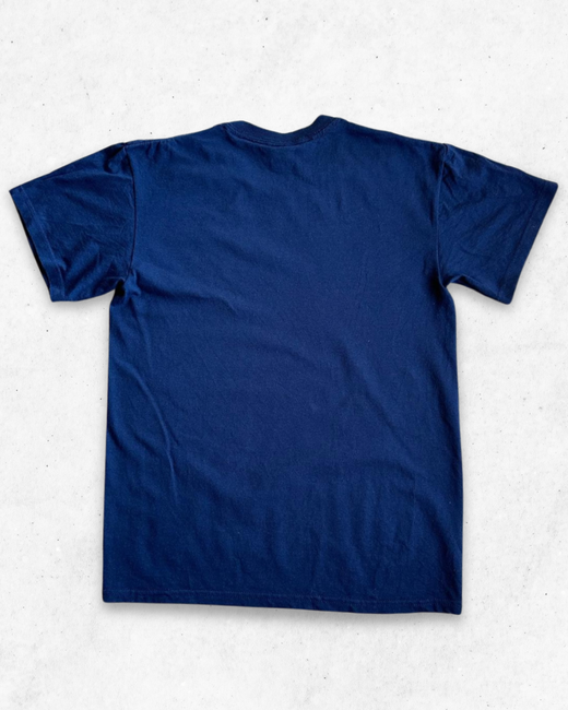 Camiseta American Vintage Spring Arbor University Azul Marino S - Segunda Mano