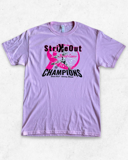 Camiseta American Vintage Strike Out Breast Cancer Rosa M - Segunda Mano