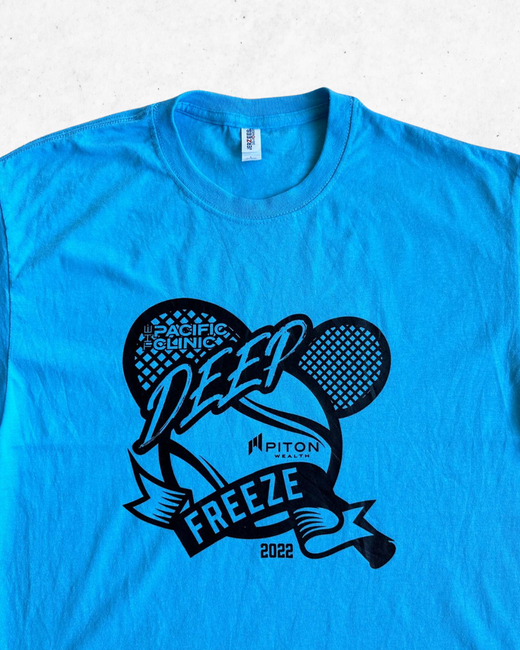 Camiseta American Vintage Tennis Deep Freeze Azul Claro L