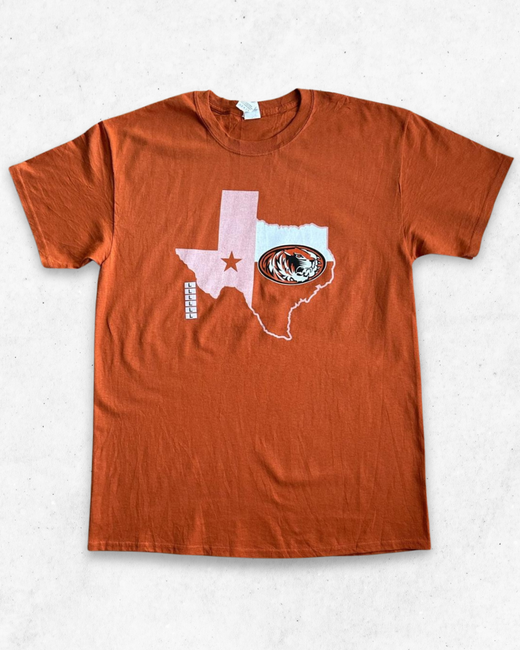 Camiseta American Vintage Texas Naranja L