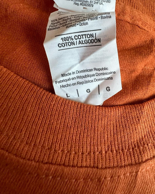 Camiseta American Vintage Texas Naranja L