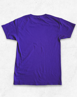 Camiseta American Vintage Western Mustangs Morado S - Segunda Mano