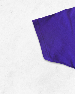 Camiseta American Vintage Western Mustangs Morado S - Segunda Mano