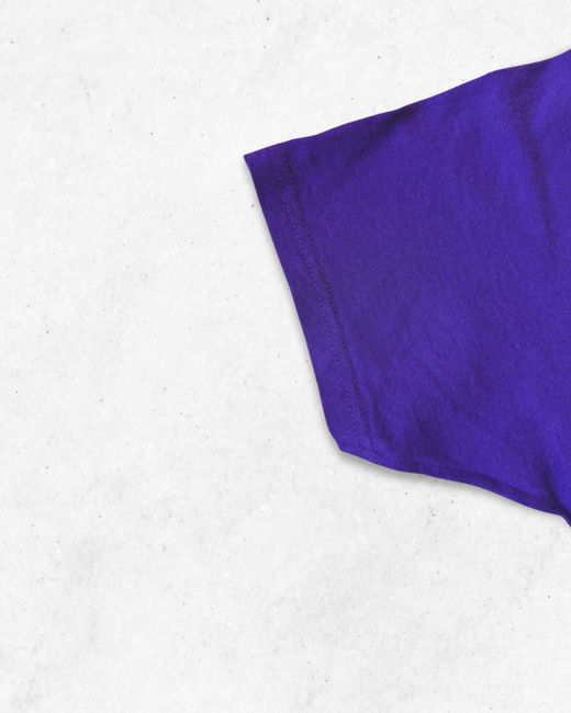 Camiseta American Vintage Western Mustangs Morado S - Segunda Mano