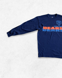 Camiseta de Manga Larga NFL Chicago Bears Azul Marino L