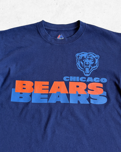 Camiseta de Manga Larga NFL Chicago Bears Azul Marino L