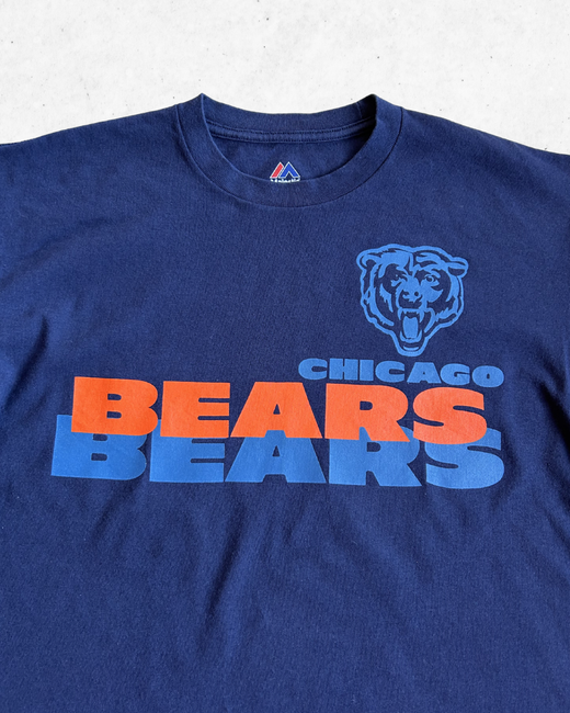 Camiseta de Manga Larga NFL Chicago Bears Azul Marino L