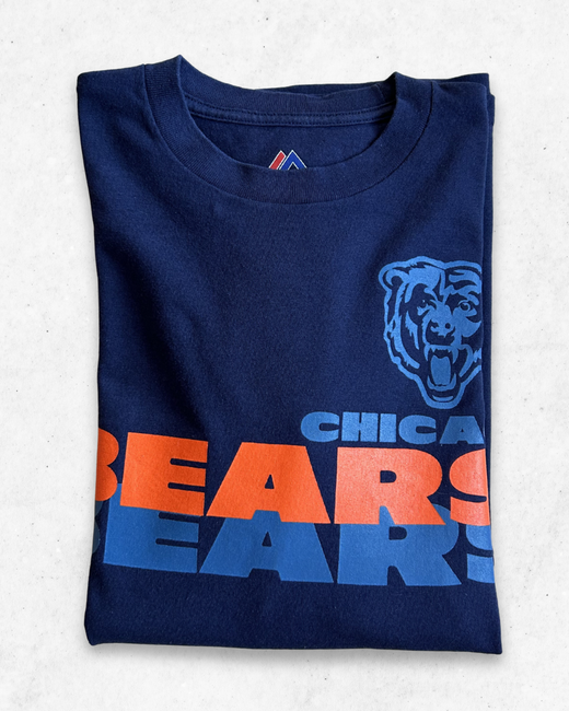 Camiseta de Manga Larga NFL Chicago Bears Azul Marino L