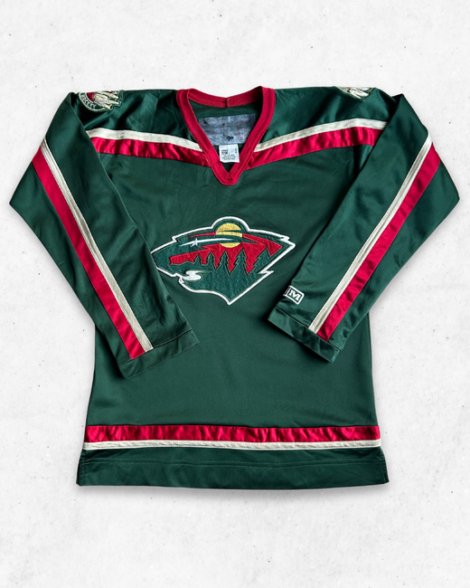 Camiseta de Manga Larga NHL Minnesota Wild Mujer Verde M