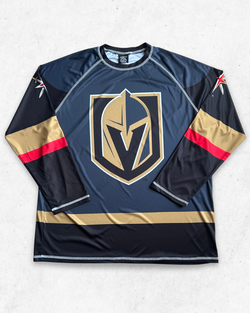 Camiseta de Manga Larga NHL Vegas Golden Knights Gris y Negro XL - Segunda Mano