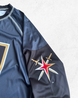 Camiseta de Manga Larga NHL Vegas Golden Knights Gris y Negro XL - Segunda Mano