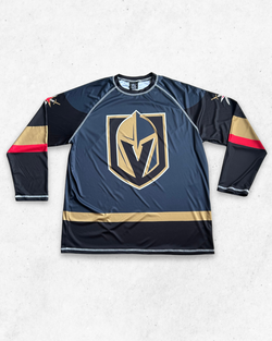 Camiseta de Manga Larga NHL Vegas Golden Knights Gris y Negro XL - Segunda Mano