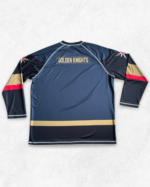 Camiseta de Manga Larga NHL Vegas Golden Knights Gris y Negro XL - Segunda Mano