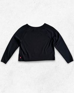 Camiseta de Manga Larga Levis Crop Mujer Negro S - Segunda Mano
