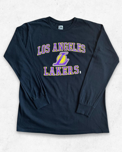 Camiseta de Manga Larga Los Angeles Lakers Negro L - Segunda Mano