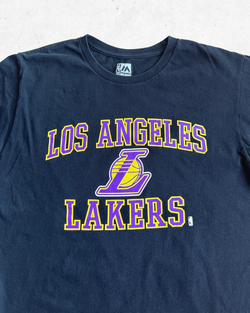 Camiseta de Manga Larga Los Angeles Lakers Negro L - Segunda Mano
