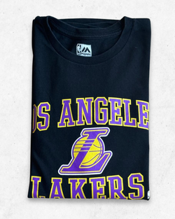 Camiseta de Manga Larga Los Angeles Lakers Negro L - Segunda Mano